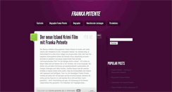 Desktop Screenshot of franka-potente.de